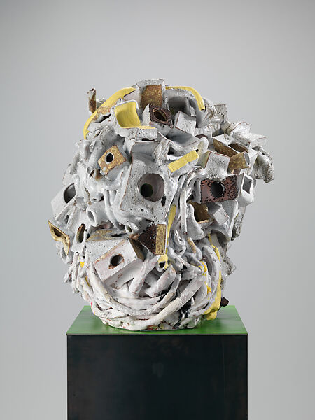 Seeing is Believing, Arlene Shechet (American, born New York 1951), Glazed ceramic, paint and steel