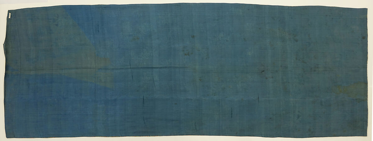 Panel with bats and florlal medallions, Silk lampas, China