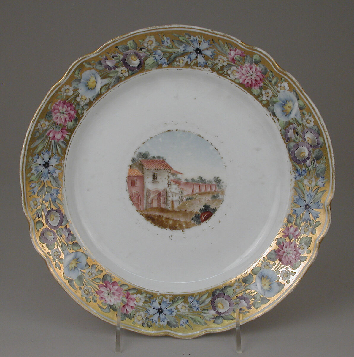 Plate, Imperial Porcelain Manufactory, St. Petersburg (Russian, 1744–present), Hard-paste porcelain, Russian, St. Petersburg 