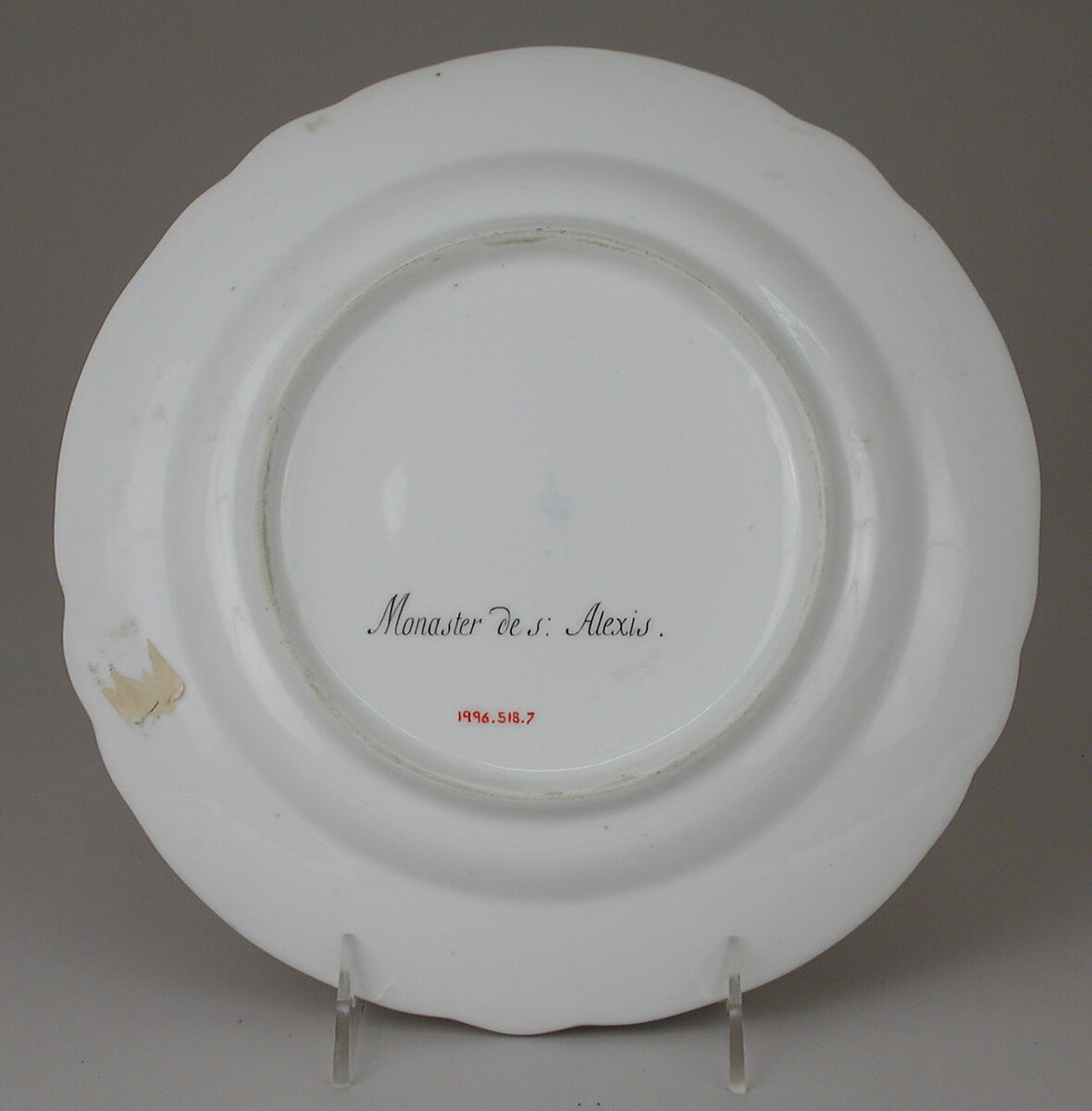 Plate, Imperial Porcelain Manufactory, St. Petersburg (Russian, 1744–present), Hard-paste porcelain, Russian, St. Petersburg