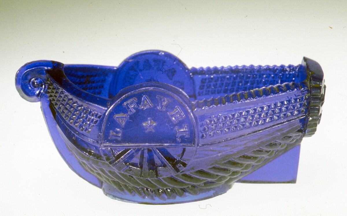 Salt, Boston &amp; Sandwich Glass Company (American, 1825–1888, Sandwich, Massachusetts), Pressed glass, American 