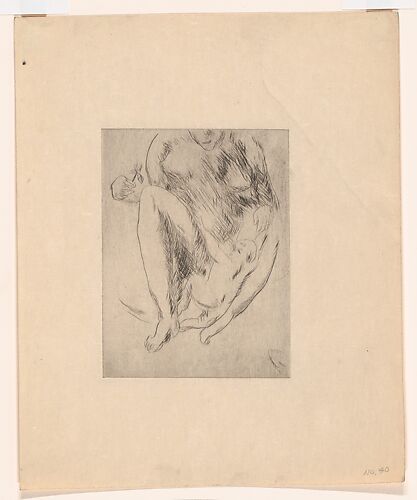 Seated Nude Woman and Child