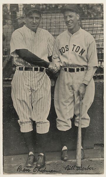 Ben Chapman and Bill Werber, from the National Chicle Fine Pen Premiums series (R313) issued by the National Chicle Gum Company, Issued by National Chicle Gum Company, Cambridge, Massachusetts, Photolithograph 
