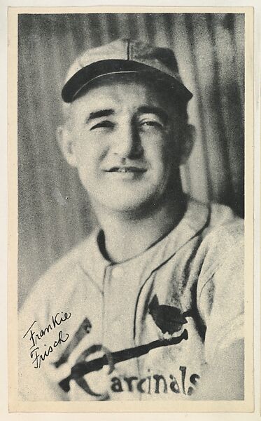 Frankie Frisch, from the National Chicle Fine Pen Premiums series (R313) issued by the National Chicle Gum Company, Issued by National Chicle Gum Company, Cambridge, Massachusetts, Photolithograph 