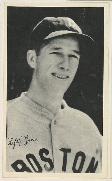 Lefty Grove, from the National Chicle Fine Pen Premiums series (R313) issued by the National Chicle Gum Company, Issued by National Chicle Gum Company, Cambridge, Massachusetts, Photolithograph 