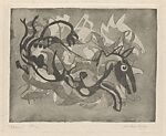 Storm, Clinton Blair King (American, Fort Worth 1901–1979 Santa Fe), Soft-ground etching, etching and aquatint 