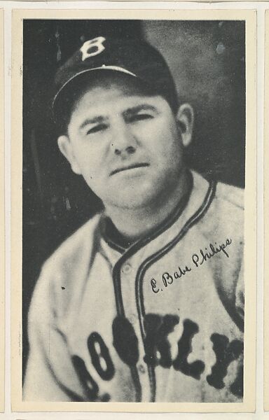 E. Babe Phillips, from the National Chicle Fine Pen Premiums series (R313) issued by the National Chicle Gum Company, Issued by National Chicle Gum Company, Cambridge, Massachusetts, Photolithograph 
