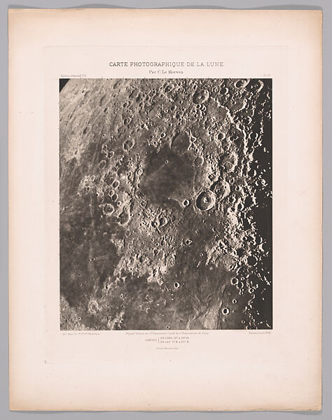 Systematic Photographic Map of the Moon, Increasing and Decreasing Phases, Charles Le Morvan (French, Brittany 1865–1933 Paris), Photogravures