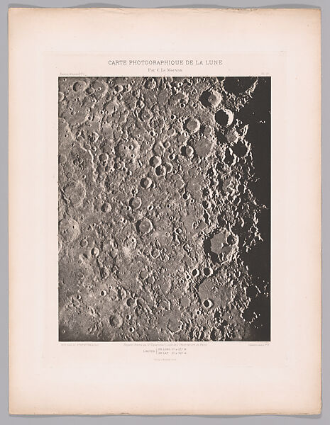 Systematic Photographic Map of the Moon, Increasing and Decreasing Phases, Charles Le Morvan (French, Brittany 1865–1933 Paris), Photogravures