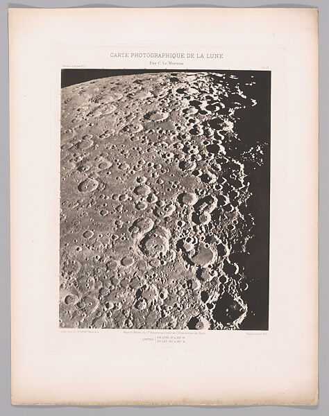 Systematic Photographic Map of the Moon, Increasing and Decreasing Phases, Charles Le Morvan (French, Brittany 1865–1933 Paris), Photogravures