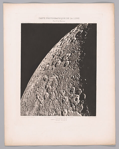 Systematic Photographic Map of the Moon, Increasing and Decreasing Phases, Charles Le Morvan (French, Brittany 1865–1933 Paris), Photogravures