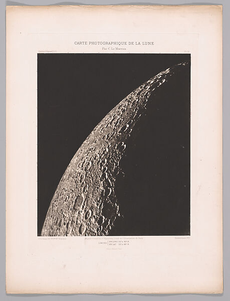 Systematic Photographic Map of the Moon, Increasing and Decreasing Phases, Charles Le Morvan (French, Brittany 1865–1933 Paris), Photogravures