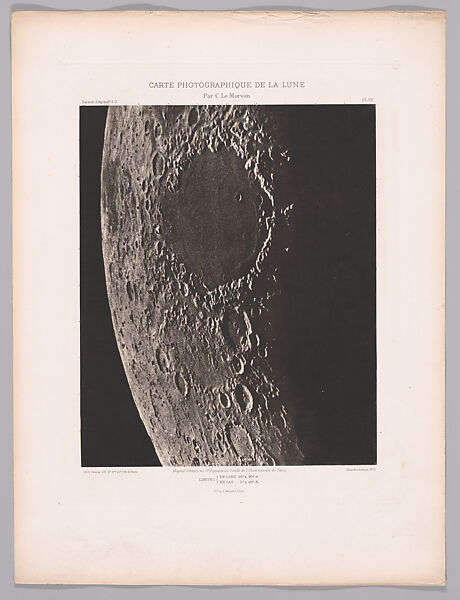Systematic Photographic Map of the Moon, Increasing and Decreasing Phases, Charles Le Morvan (French, Brittany 1865–1933 Paris), Photogravures