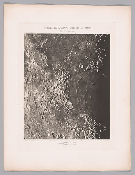 Systematic Photographic Map of the Moon, Increasing and Decreasing Phases, Charles Le Morvan (French, Brittany 1865–1933 Paris), Photogravures