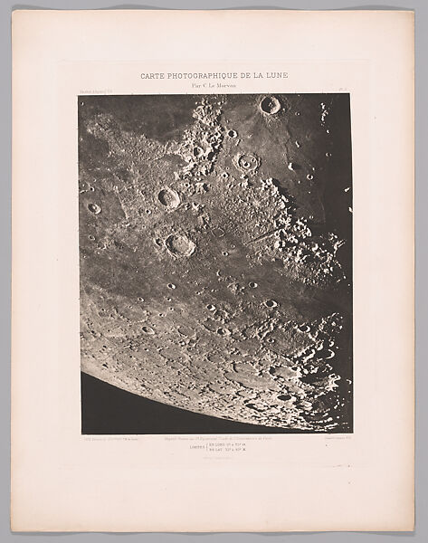 Systematic Photographic Map of the Moon, Increasing and Decreasing Phases, Charles Le Morvan (French, Brittany 1865–1933 Paris), Photogravures