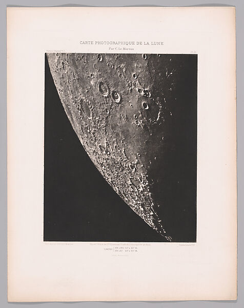 Systematic Photographic Map of the Moon, Increasing and Decreasing Phases, Charles Le Morvan (French, Brittany 1865–1933 Paris), Photogravures