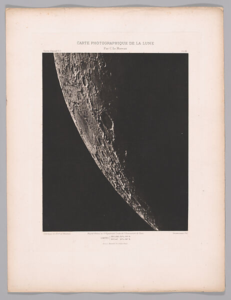 Systematic Photographic Map of the Moon, Increasing and Decreasing Phases, Charles Le Morvan (French, Brittany 1865–1933 Paris), Photogravures