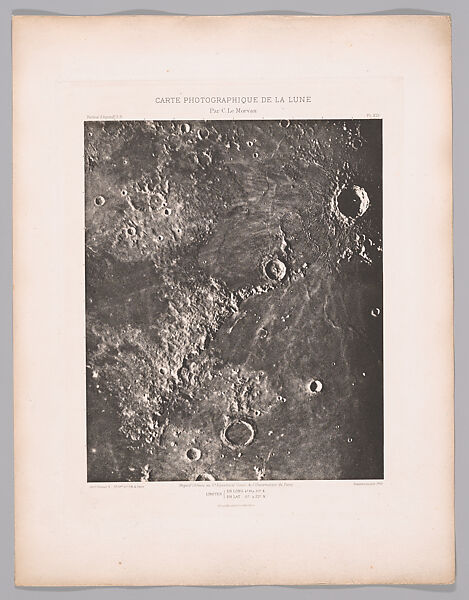 Systematic Photographic Map of the Moon, Increasing and Decreasing Phases, Charles Le Morvan (French, Brittany 1865–1933 Paris), Photogravures