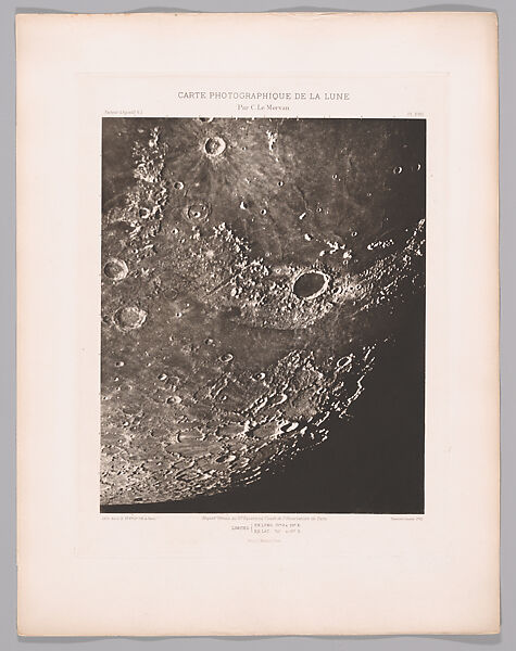 Systematic Photographic Map of the Moon, Increasing and Decreasing Phases, Charles Le Morvan (French, Brittany 1865–1933 Paris), Photogravures