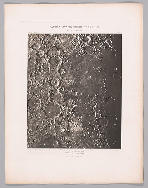 Systematic Photographic Map of the Moon, Increasing and Decreasing Phases, Charles Le Morvan (French, Brittany 1865–1933 Paris), Photogravures