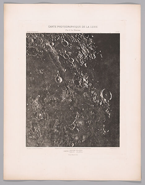 Systematic Photographic Map of the Moon, Increasing and Decreasing Phases, Charles Le Morvan (French, Brittany 1865–1933 Paris), Photogravures