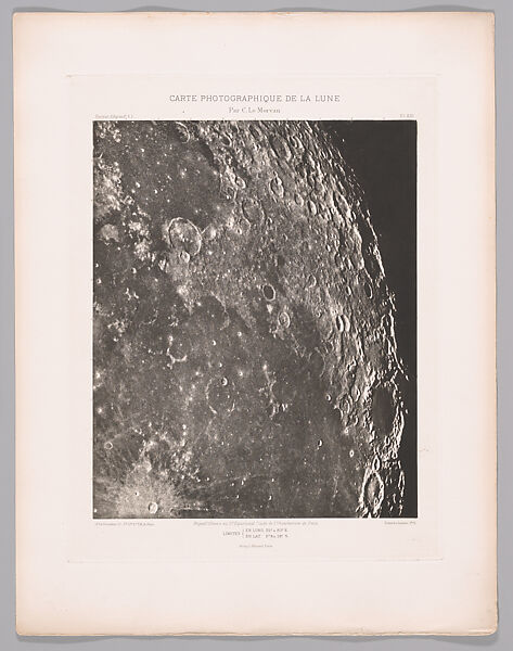 Systematic Photographic Map of the Moon, Increasing and Decreasing Phases, Charles Le Morvan (French, Brittany 1865–1933 Paris), Photogravures