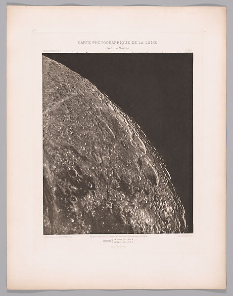 Systematic Photographic Map of the Moon, Increasing and Decreasing Phases, Charles Le Morvan (French, Brittany 1865–1933 Paris), Photogravures