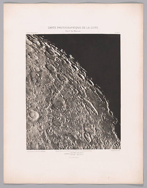Systematic Photographic Map of the Moon, Increasing and Decreasing Phases, Charles Le Morvan (French, Brittany 1865–1933 Paris), Photogravures