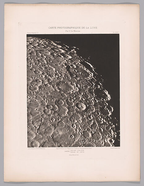 Systematic Photographic Map of the Moon, Increasing and Decreasing Phases, Charles Le Morvan (French, Brittany 1865–1933 Paris), Photogravures