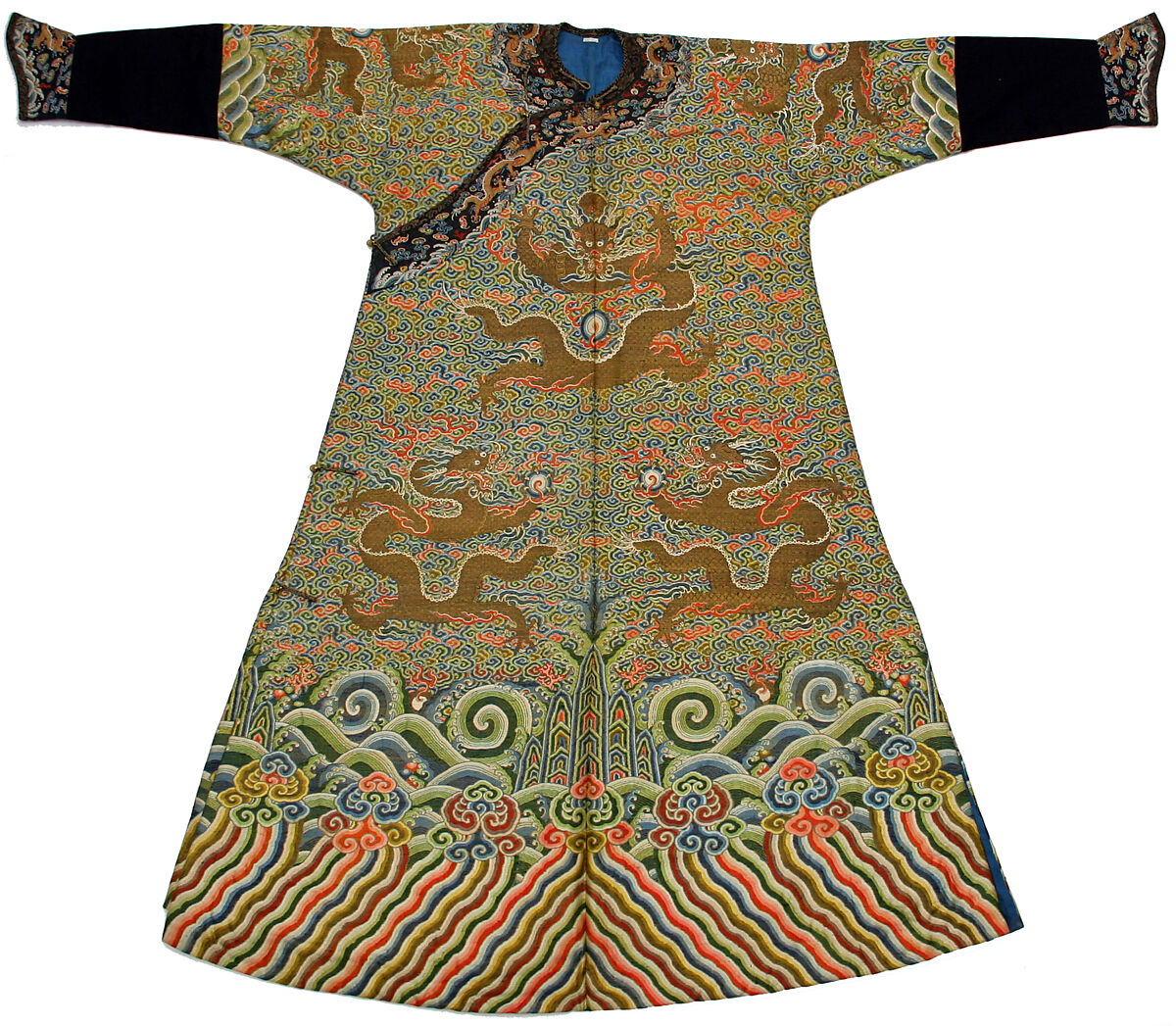 Dragon Robe, Silk, metallic thread, China 