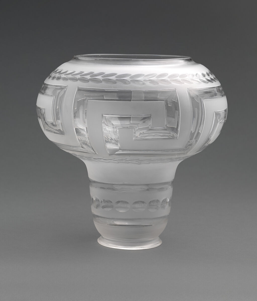 Cut glass shade, Possibly New England Glass Company (American, East Cambridge, Massachusetts, 1818–1888), Glass, cut, American 