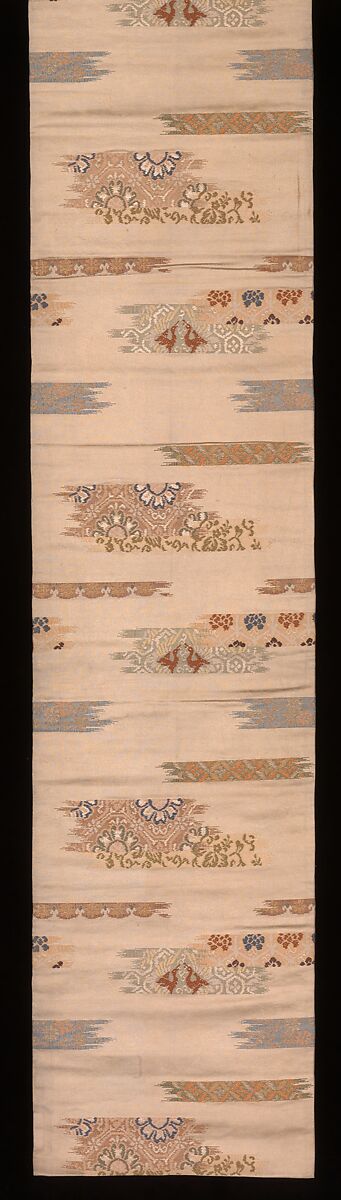 Obi with Textile Fragments, Brocaded silk, Japan 