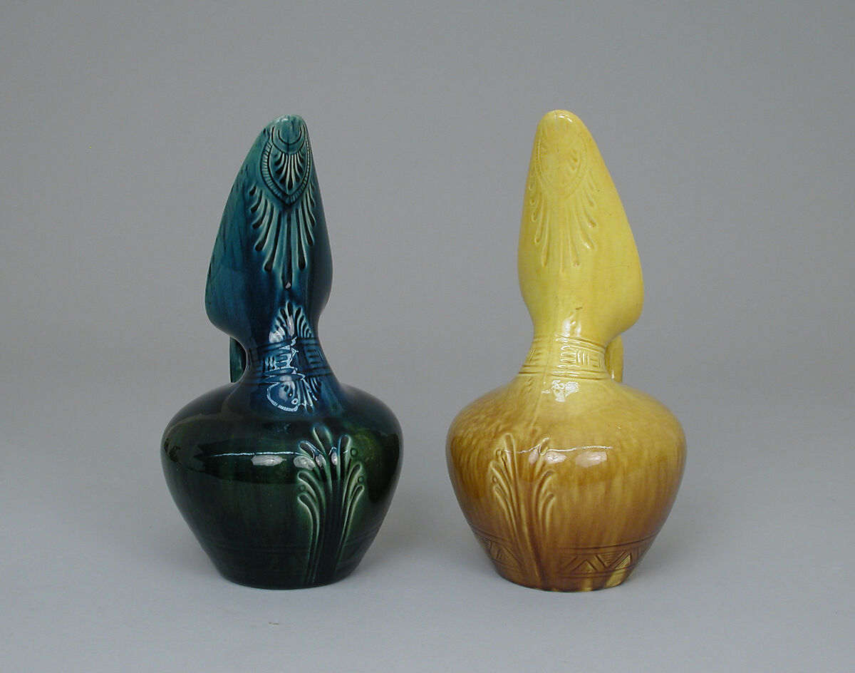 Jug, Christopher Dresser (British, Glasgow, Scotland 1834–1904 Mulhouse), Glazed earthenware, British