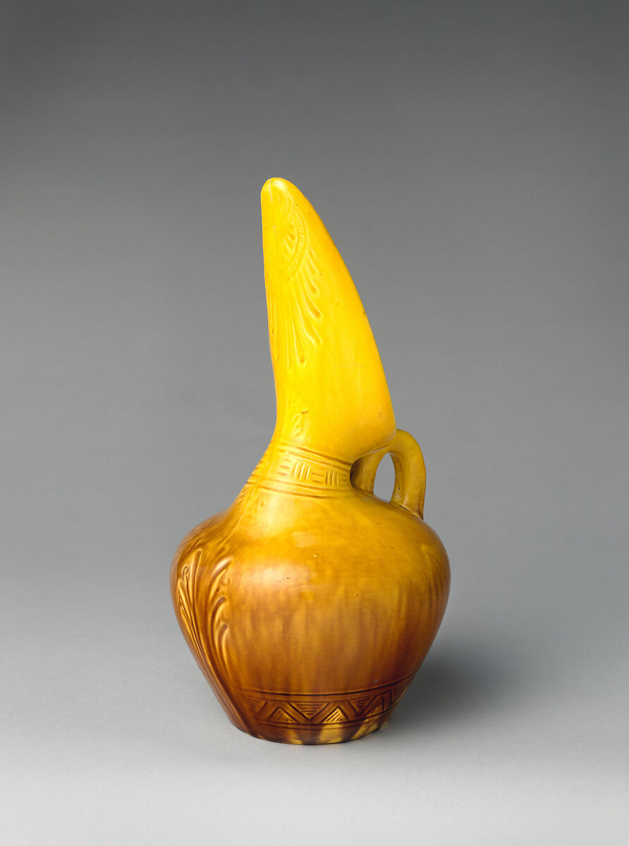 Jug, Christopher Dresser (British, Glasgow, Scotland 1834–1904 Mulhouse), Glazed earthenware, British 