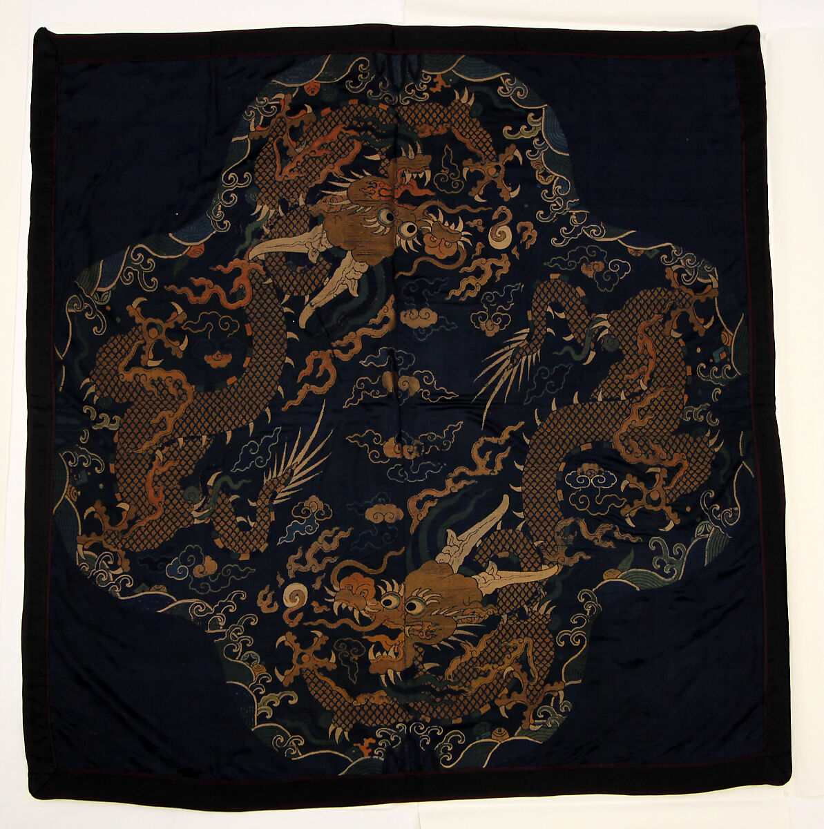 Panel, Silk, metallic thread, China 