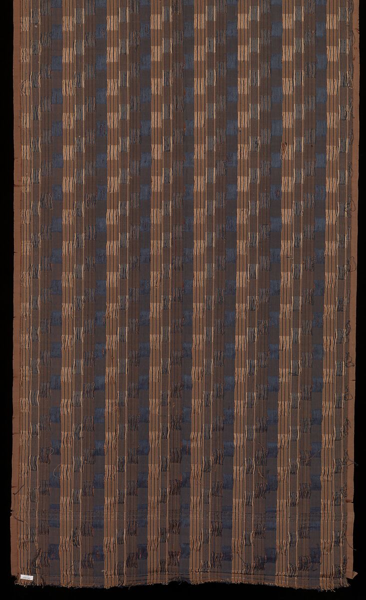 Obi with Geometric Patterns, Uncut velvet, twill-weave silk, Japan