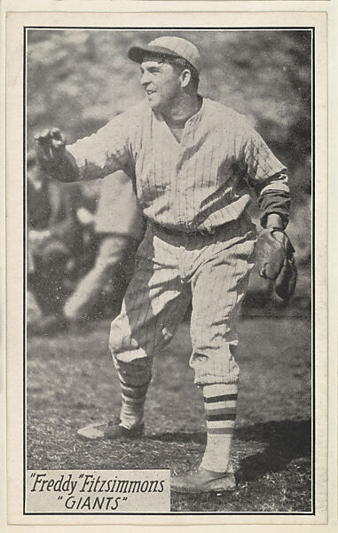 Freddy Fitzsimmons, Giants, from the Baseball Portraits and Action series (R315) issued by Kashin Publications, Issued by Kashin Publications, Photolithograph 