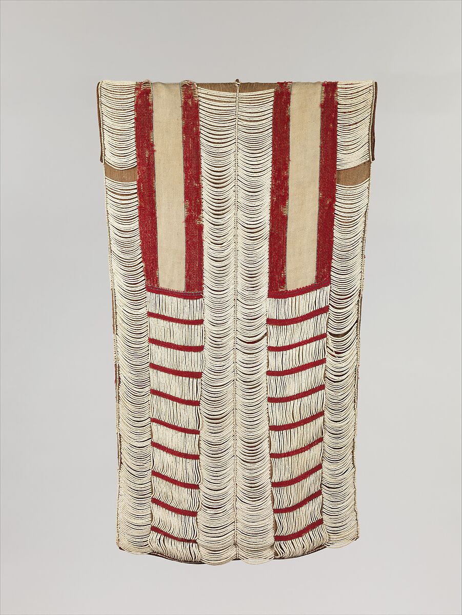 Overvest, Cotton, wool, bone beads, Taiwan (Atayal)