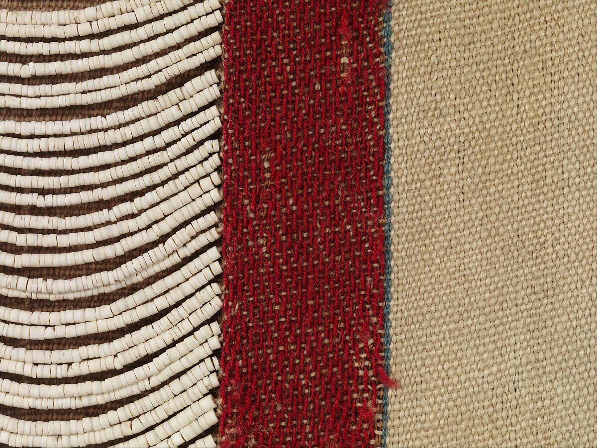 Overvest, Cotton, wool, bone beads, Taiwan (Atayal)