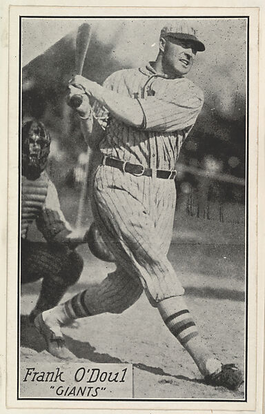 Frank O'Doul, Giants, from the Baseball Portraits and Action series (R315) issued by Kashin Publications, Issued by Kashin Publications, Photolithograph 