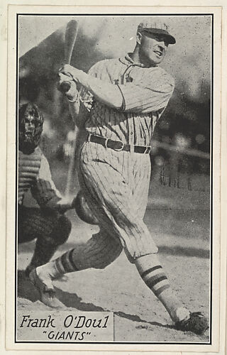 Frank O'Doul, Giants, from the Baseball Portraits and Action series (R315) issued by Kashin Publications