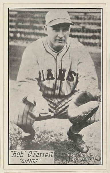 Bob O'Farrell, Giants, from the Baseball Portraits and Action series (R315) issued by Kashin Publications, Issued by Kashin Publications, Photolithograph 
