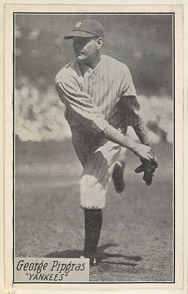 George Pipgras, Yankees, from the Baseball Portraits and Action series (R315) issued by Kashin Publications, Issued by Kashin Publications, Photolithograph 