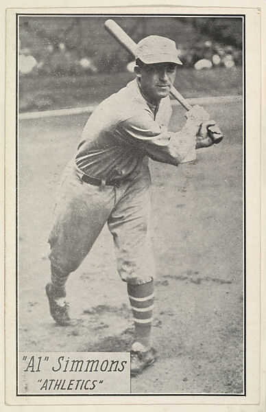Al Simmons, Athletics, from the Baseball Portraits and Action series (R315) issued by Kashin Publications, Issued by Kashin Publications, Photolithograph 