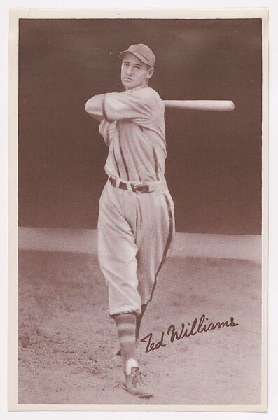 Issued by the Goudey Gum Company Ted Williams, from the Goudey Premiums ser...