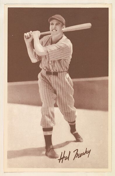 Hal Trosky, How to Bat, from the Goudey Premiums series (R303-A) issued by the Goudey Gum Company to promote Diamond Stars Gum, Issued by the Goudey Gum Company, Commercial lithograph 