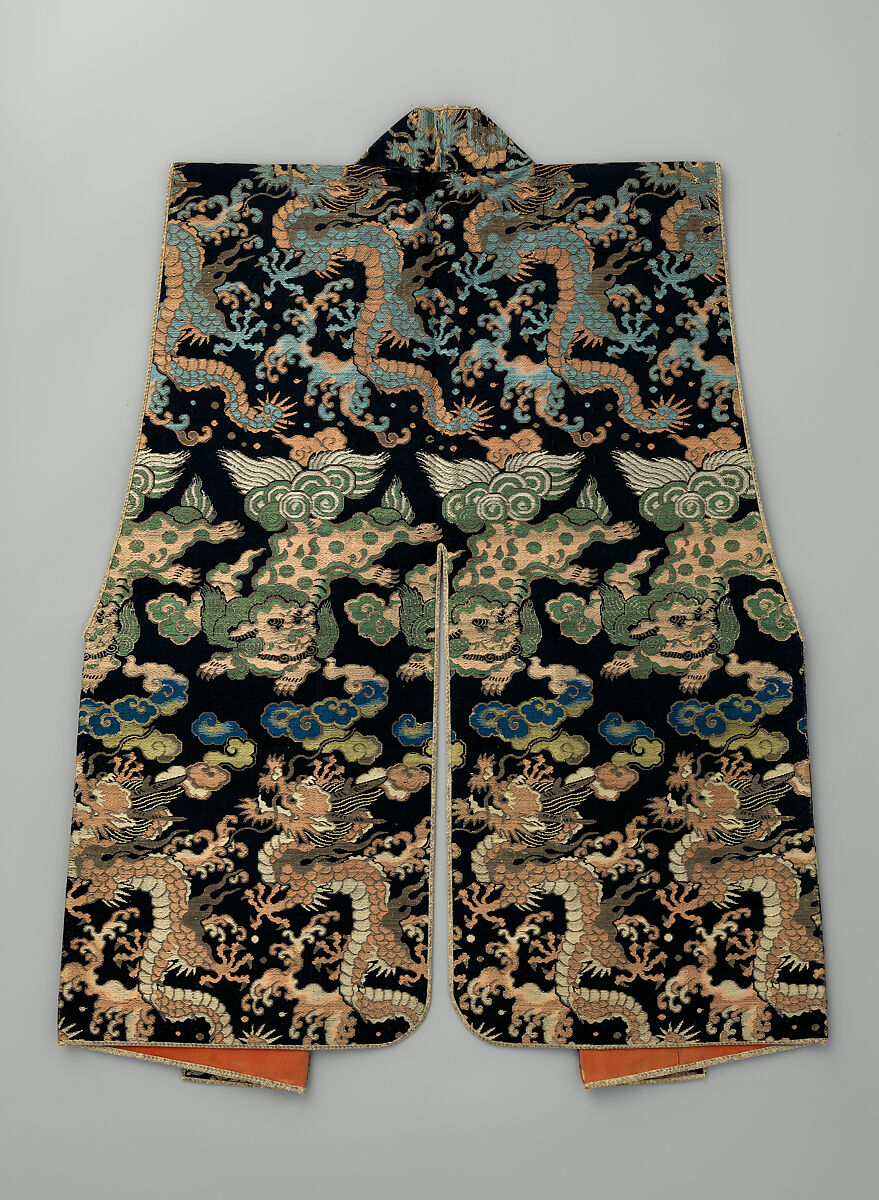 Surcoat (<i>Jinbaori</i>) for a Boy, Textile (silk), silver metallic thread, ivory, copper, Japanese