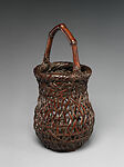 Flower Basket (Hanakago), Hayakawa Shōkosai IV (Japanese, 1902–1975), Smoked dwarf bamboo, Japan