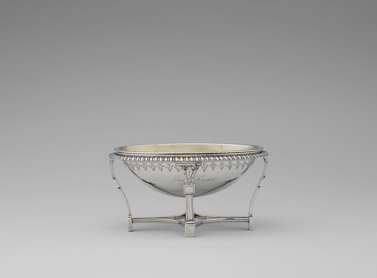 Salt, Samuel Kirk and Son (1846–68), Silver and silver-gilt, American 