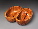 Pair, Higashi Takesonosai (Japanese, 1915–2006), Timber bamboo, rattan, and lacquer, Japan
